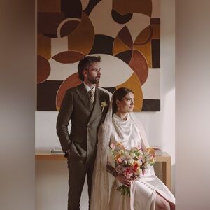 Danielle Frankel Malfroy and Lace Wedding Veil